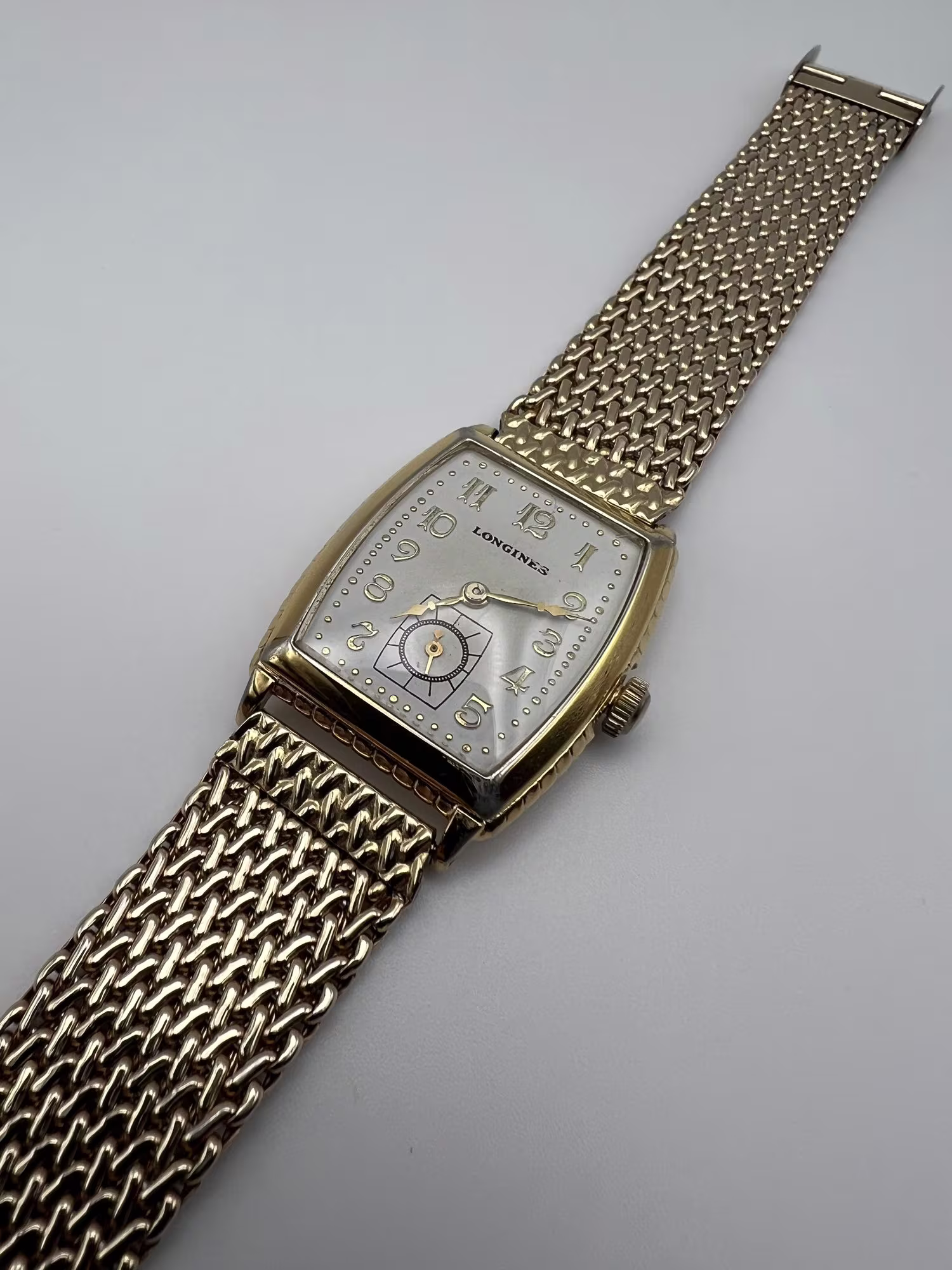 Longines Tank Dress Watch, 1930s, dial straight on