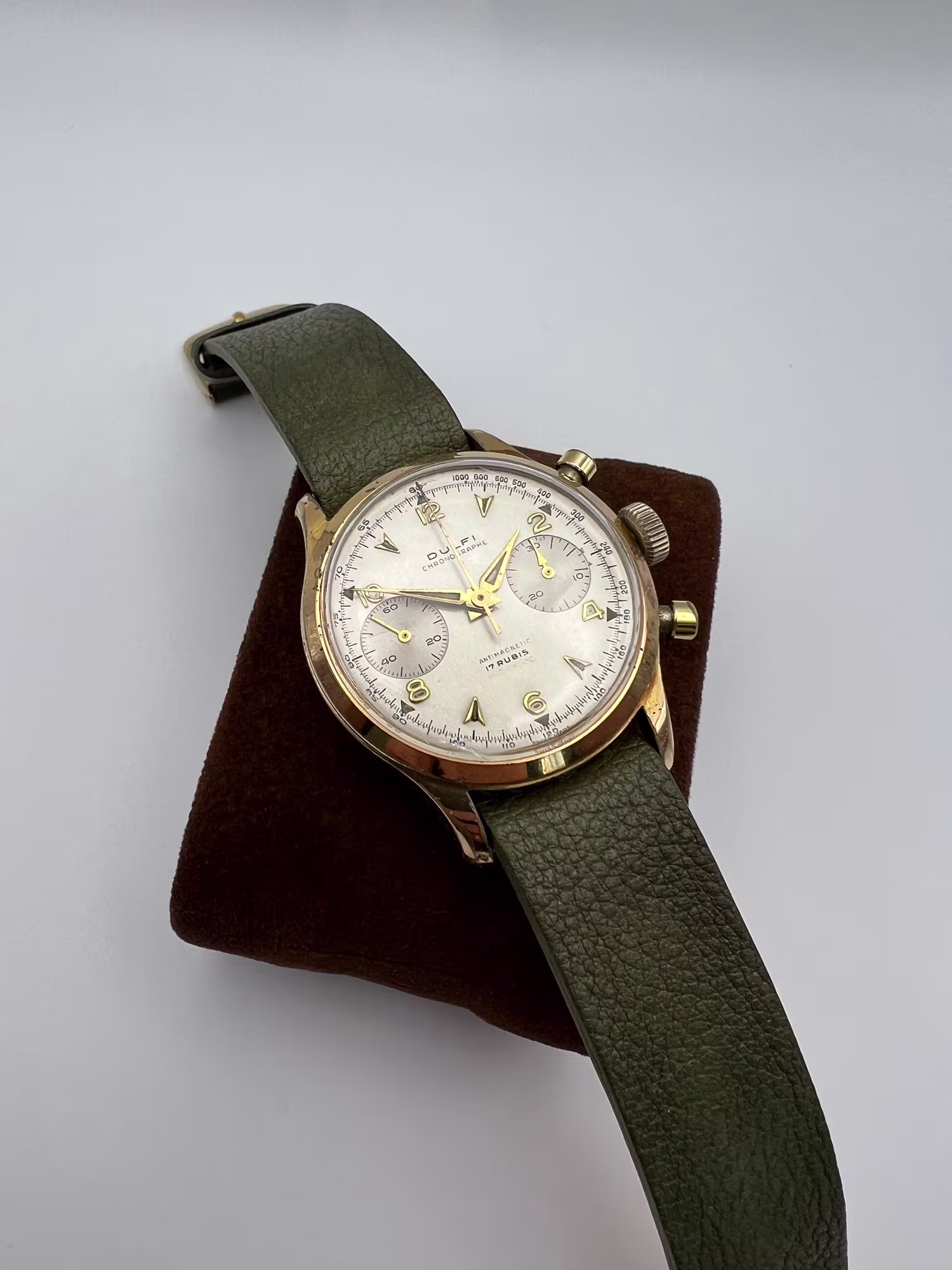 Dulfi Chronograph 1950s, dial straight on