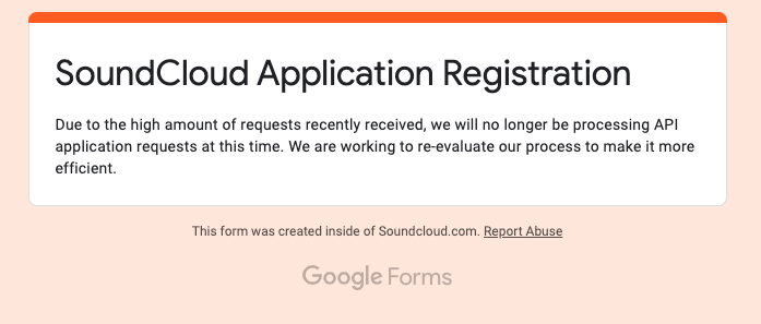 Soundcloud API Application 