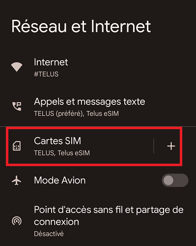 Android eSIMs FR