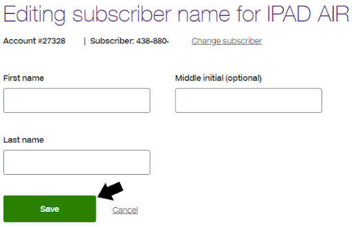 How to change subscriber user names - Step 6 Image
