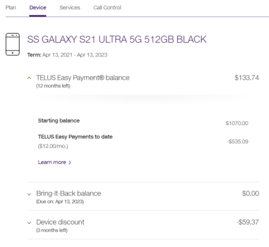 telus plans and devices