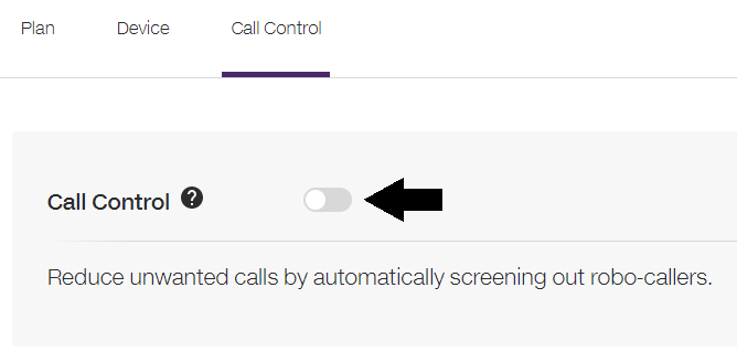 Call Control Disabled