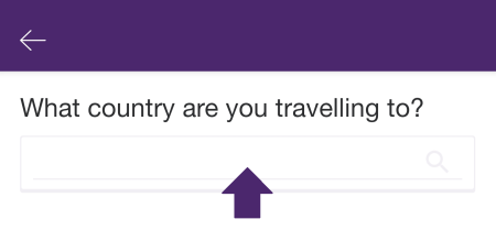 My TELUS App - Where are you travelling