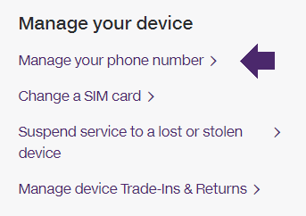 My TELUS Manage your device