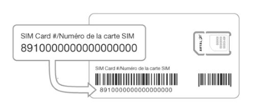 SIM card number