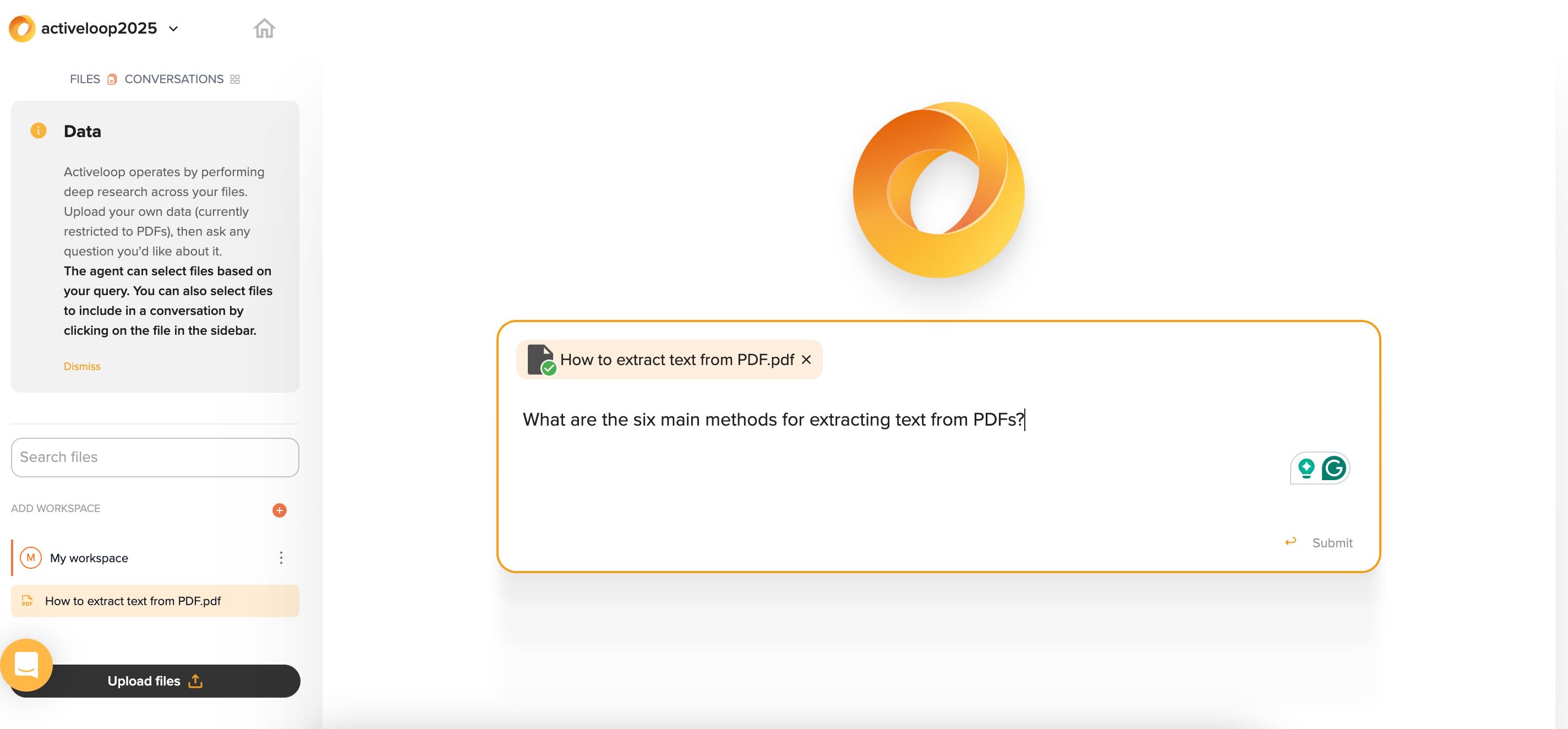 How to extract text from PDFs - Step 2