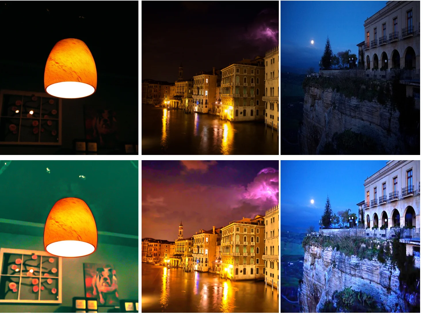 Low-light examples