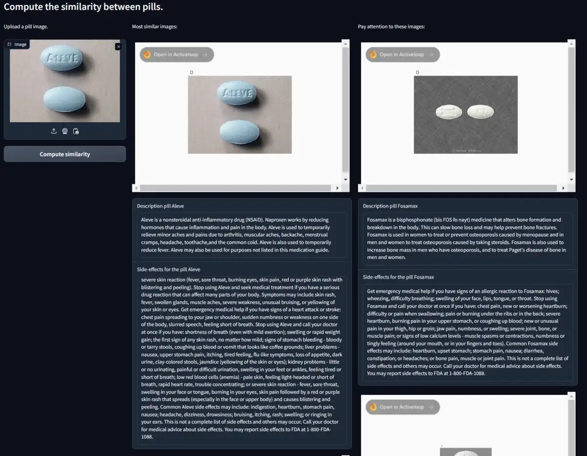 Gradio UI Results Pill Project