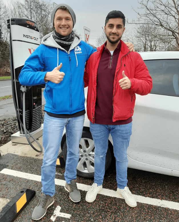 Shabaz Mahmood with Greg Thumbs up