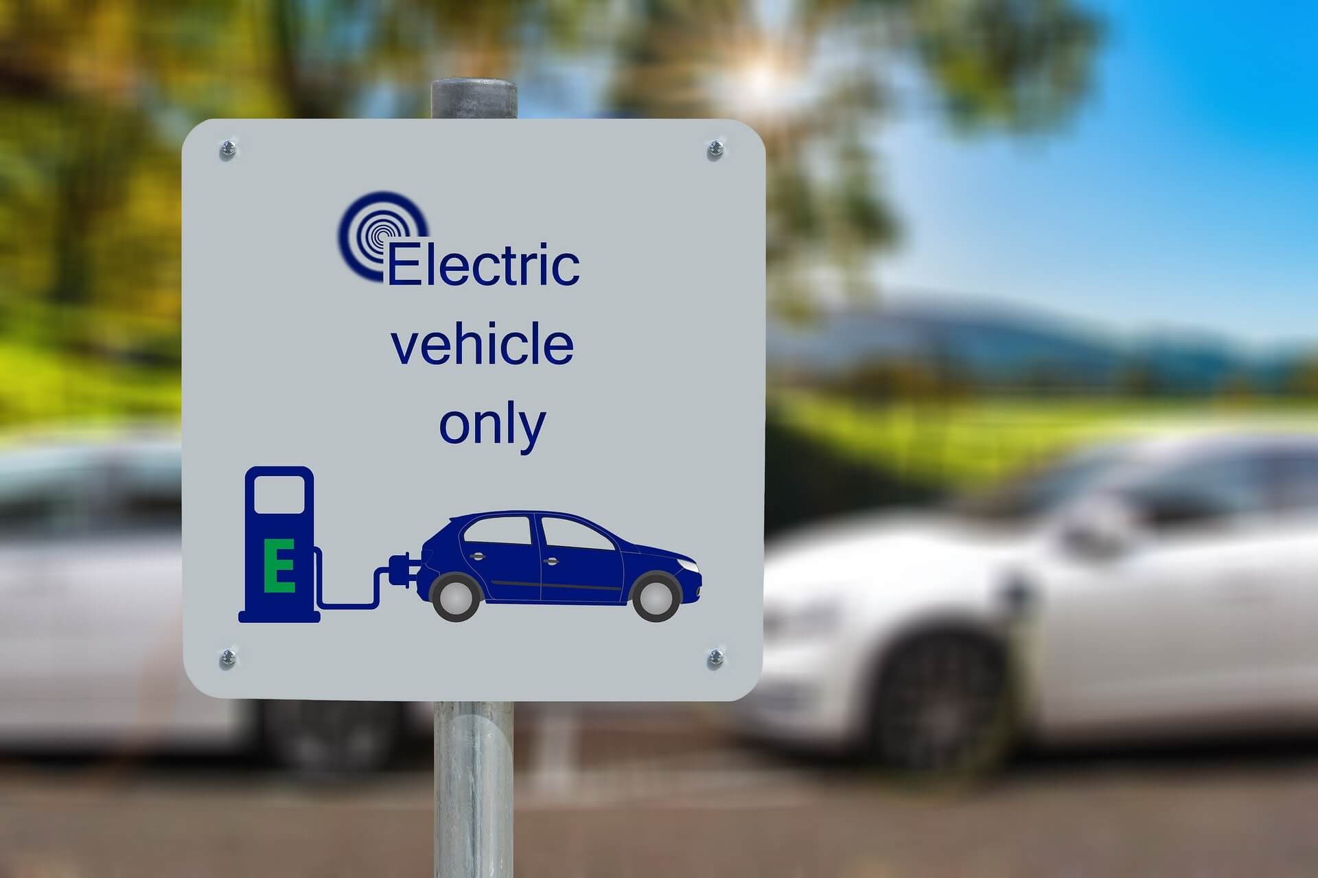 EV only sign