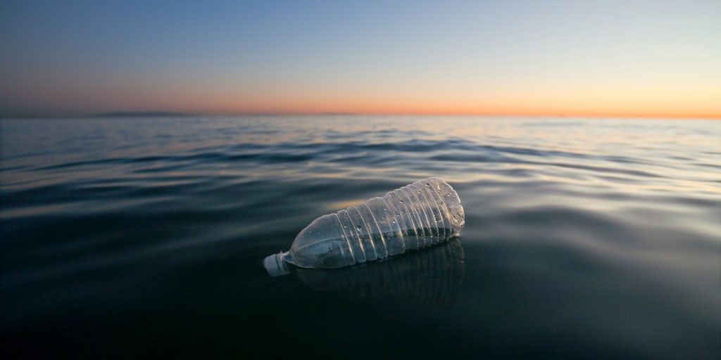 Ocean plastic bottle