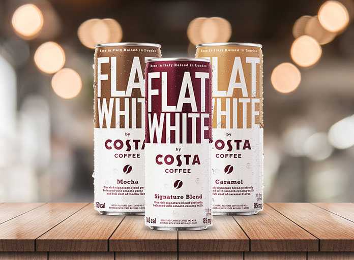 Three Flat White Cans