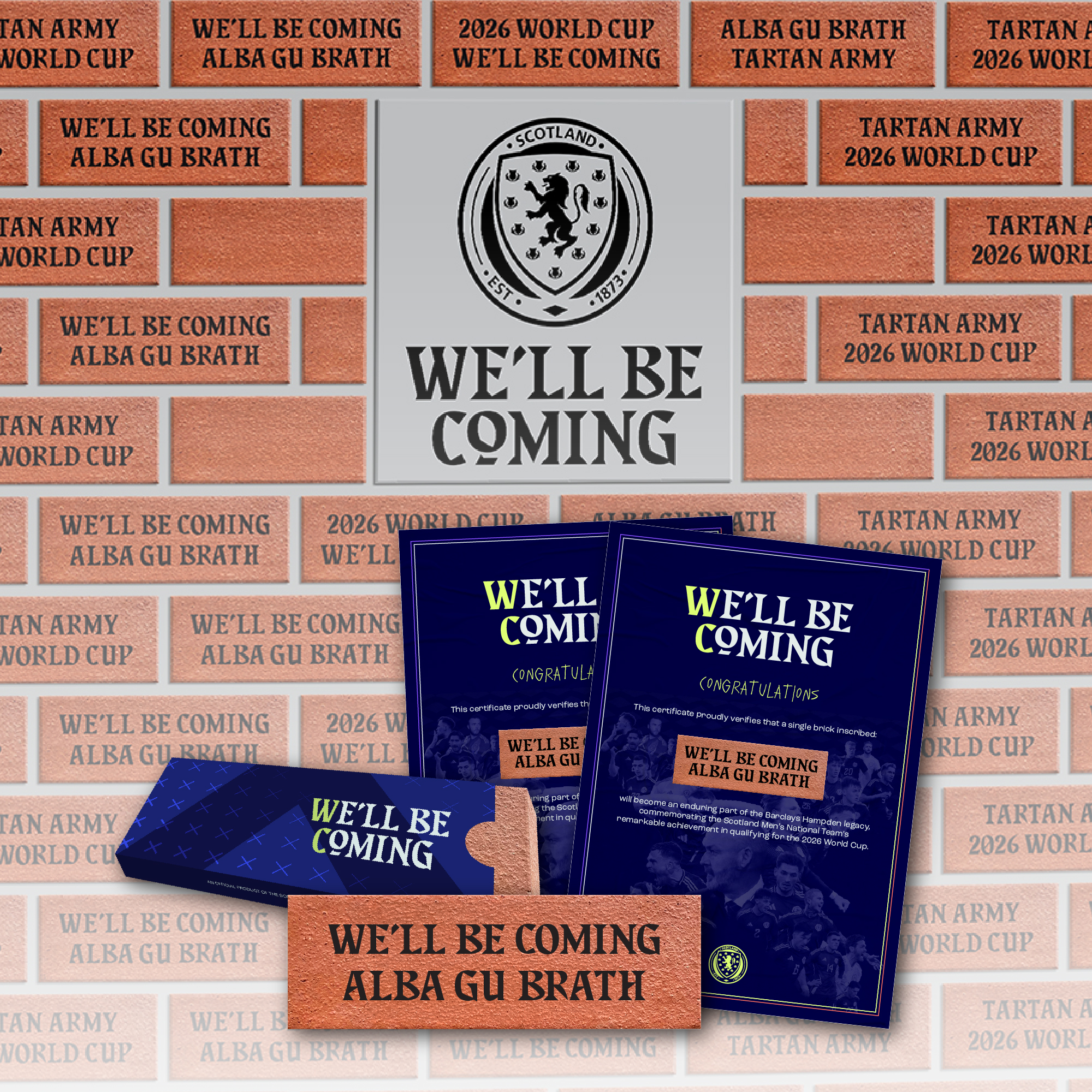 Image: Barclays Hampden Forever Personalised Bricks