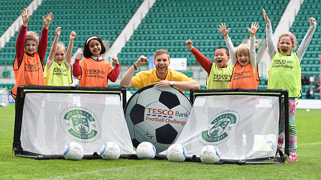 Image: Edinburgh kids celebrate Tesco Bank Football Challenge [Migrated]