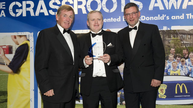 Image: Airdrie man honoured for services to football [Migrated]