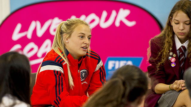 Image: Scotland stars inspire pupils to #LiveYourGoals [Migrated]