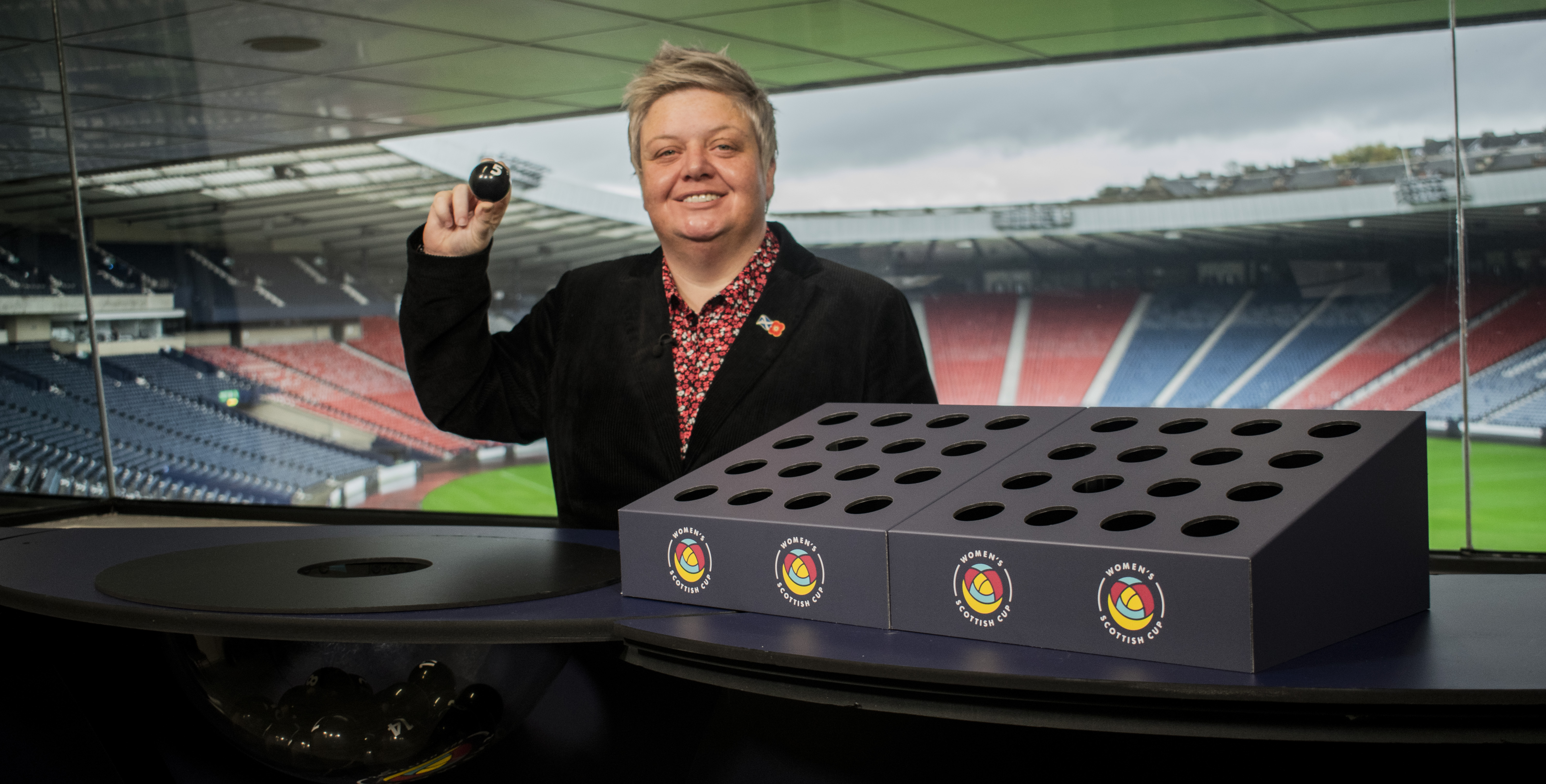 Image: Susie McCabe makes draw for Women's Scottish Cup Third Round [Migrated]