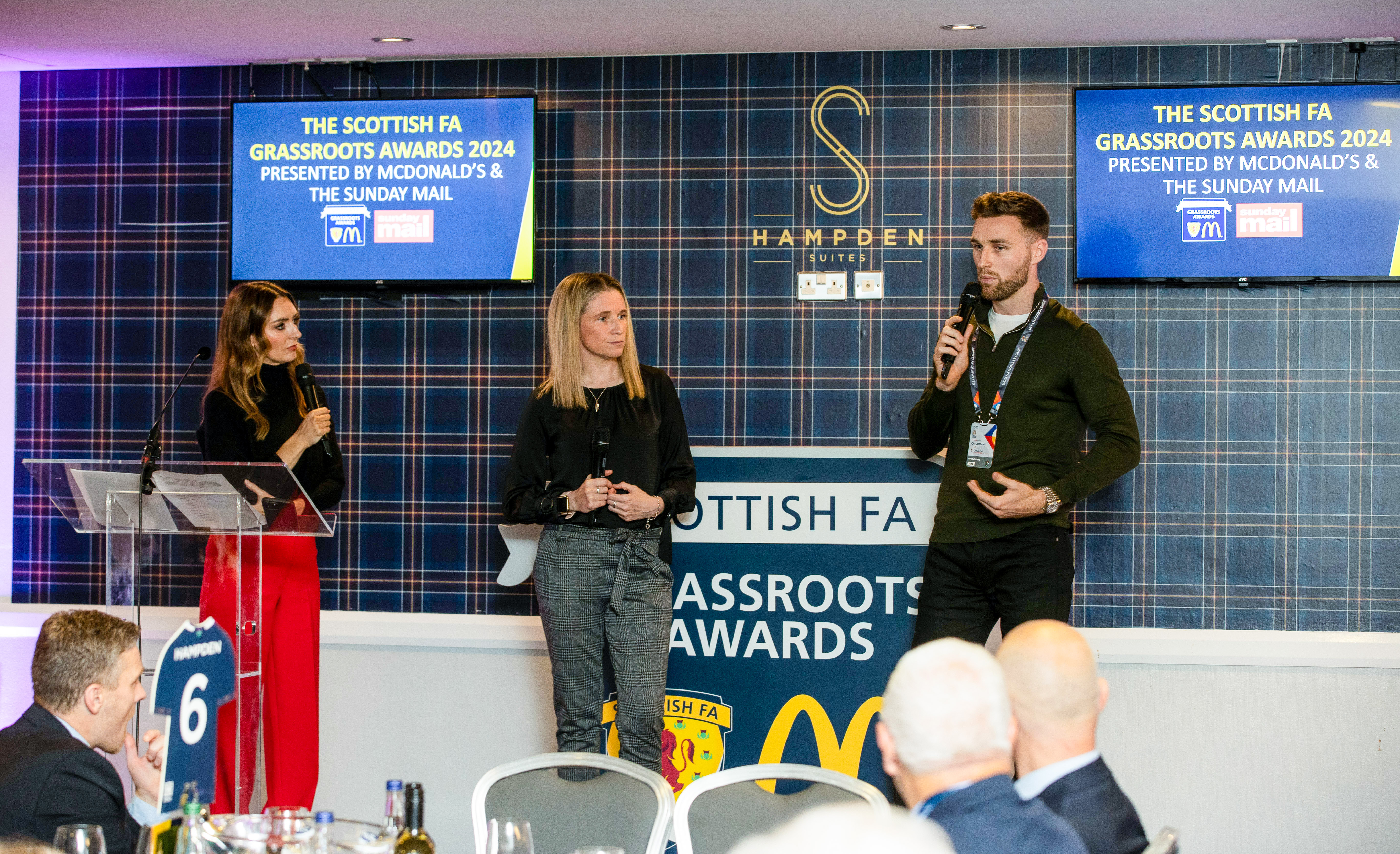 2025 Scottish FA Grassroots Awards Stephen O'Donnell Leanne Ross