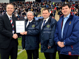 Image: Steins Thistle enhance their Scottish FA Quality Mark Award [Migrated]