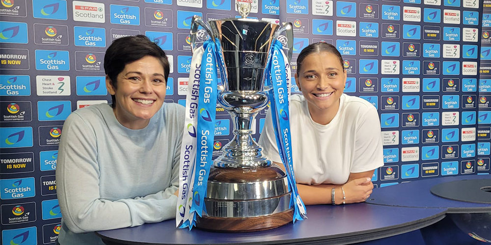 Image: Abi Harrison on Scottish Gas Women’s Scottish Cup Round Two draw duty [Migrated]