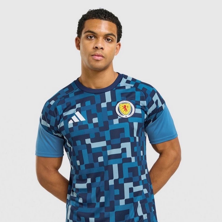 Dark Blue adidas Scotland 2026 Pre Match Shirt | JD Sports UK