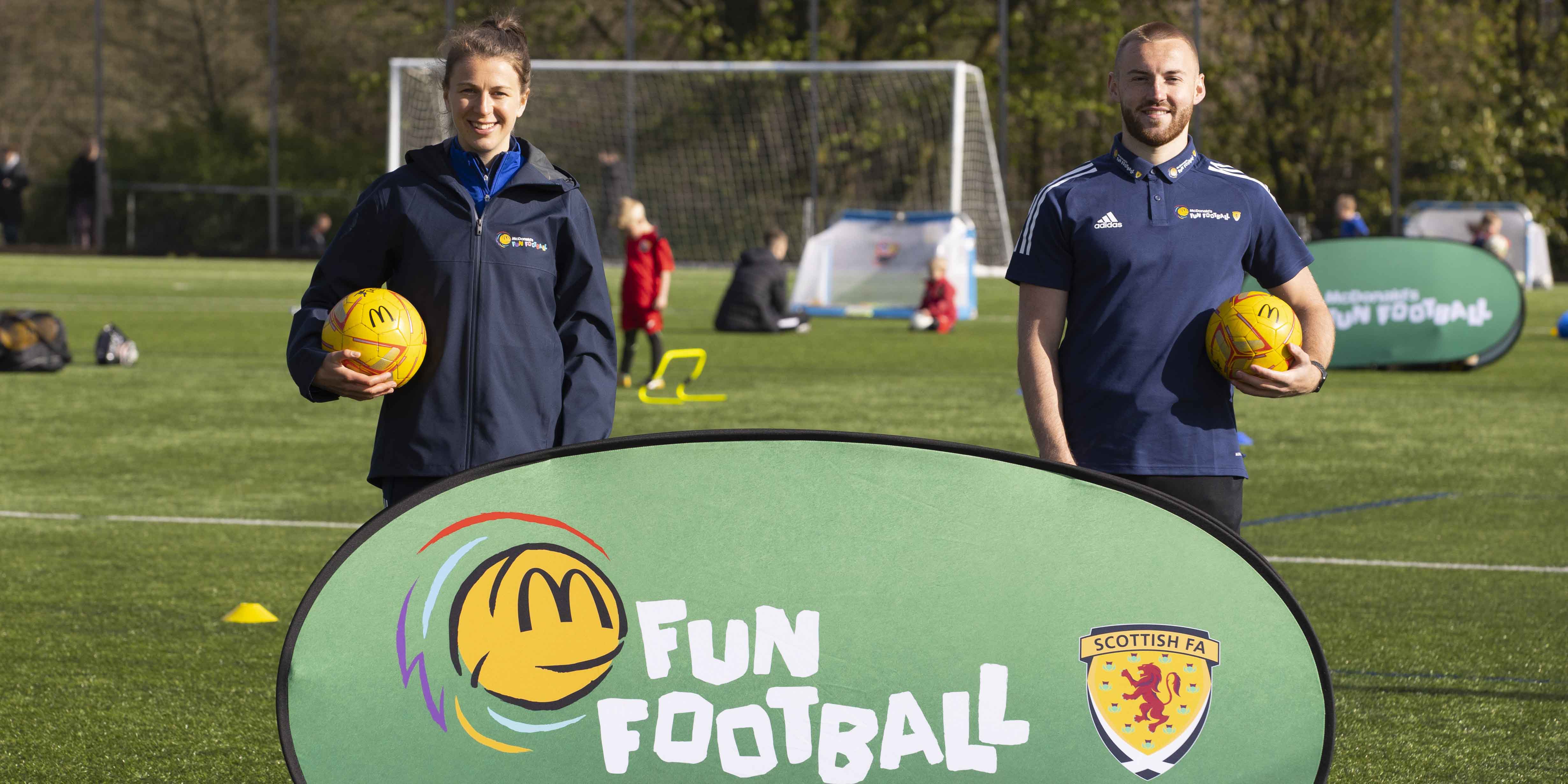 Image: Motherwell and Rangers stars support relaunch of free McDonald’s Fun Football sessions [Migra