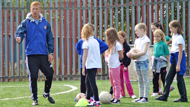 Image: Volunteers play part at successful girls’ football festival [Migrated]