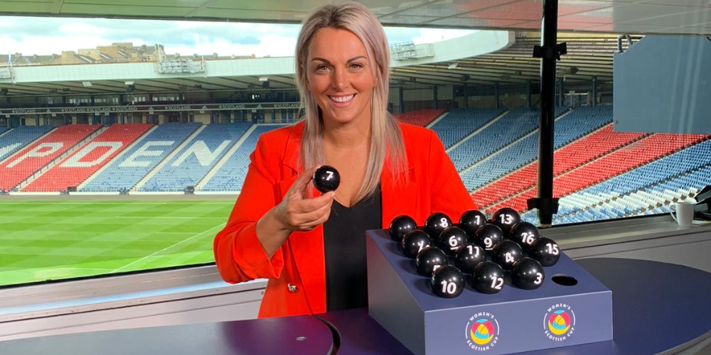 Image: Scotland legend Rhonda Jones on hand for Women's Scottish Cup First Round draw [Migrated]