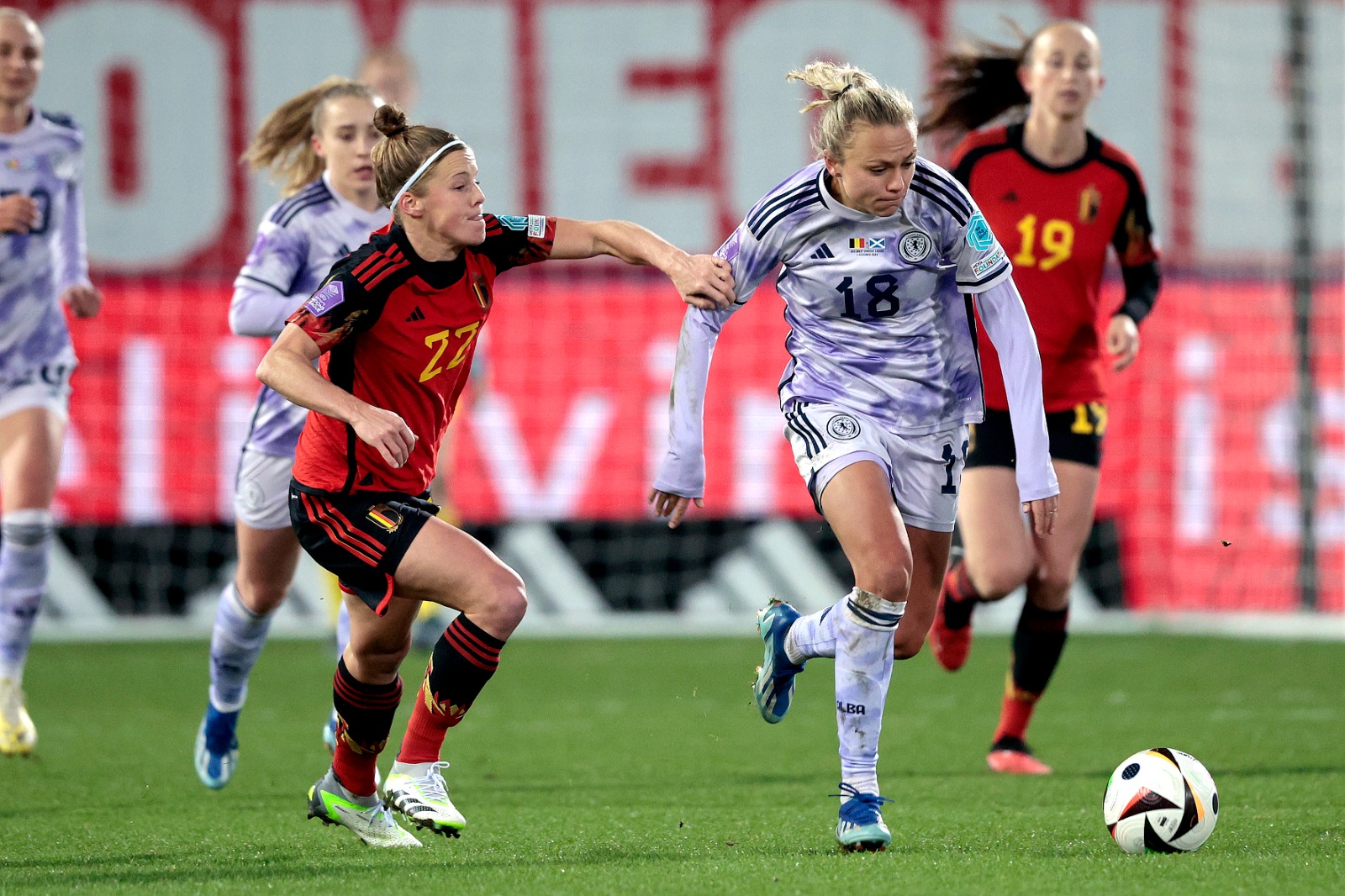 Image: Scotland relegated to UEFA Women's Nations League B despite credible draw in Belgium [Migrate