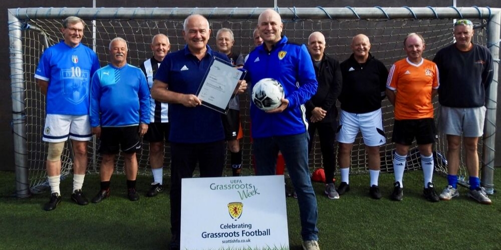 Image: Walking Football Scotland Chairman honoured by UEFA [Migrated]