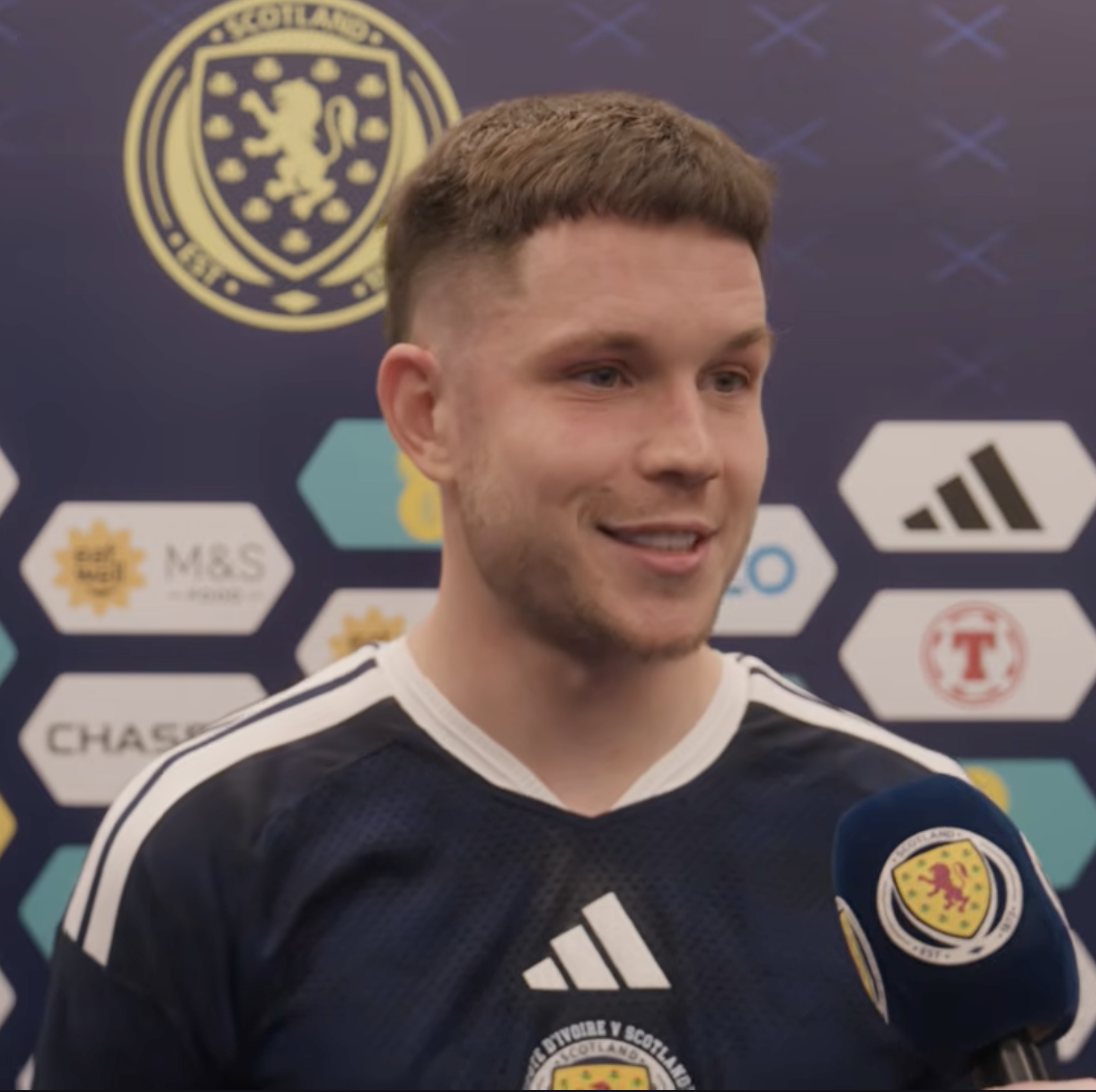 George Hirst Post Match Cote D'Ivoire v Scotland