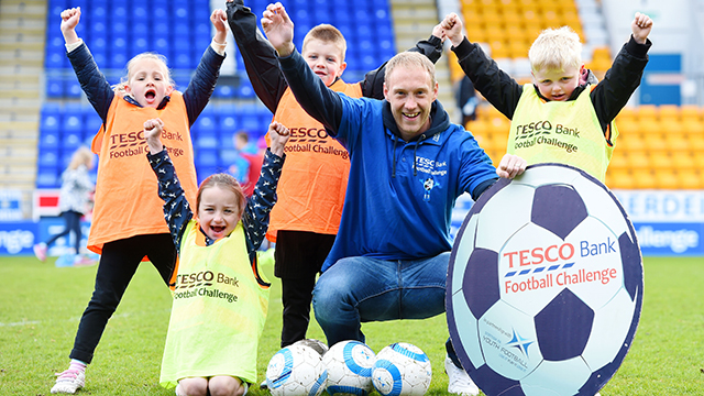 Image: St Johnstone duo visit Tesco Bank Football Challenge [Migrated]