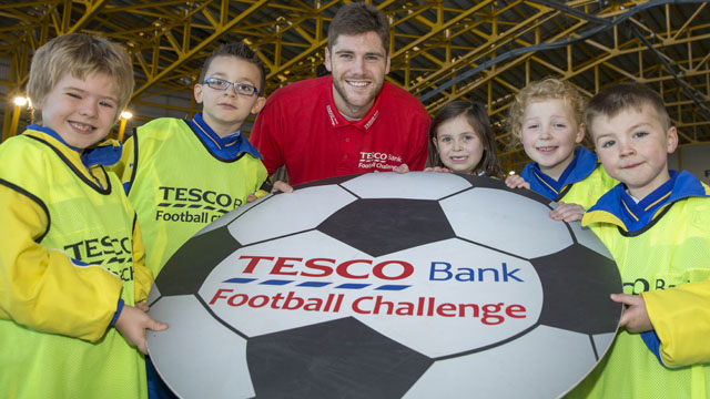 Image: Motherwell star visits Tesco Bank Football Challenge [Migrated]