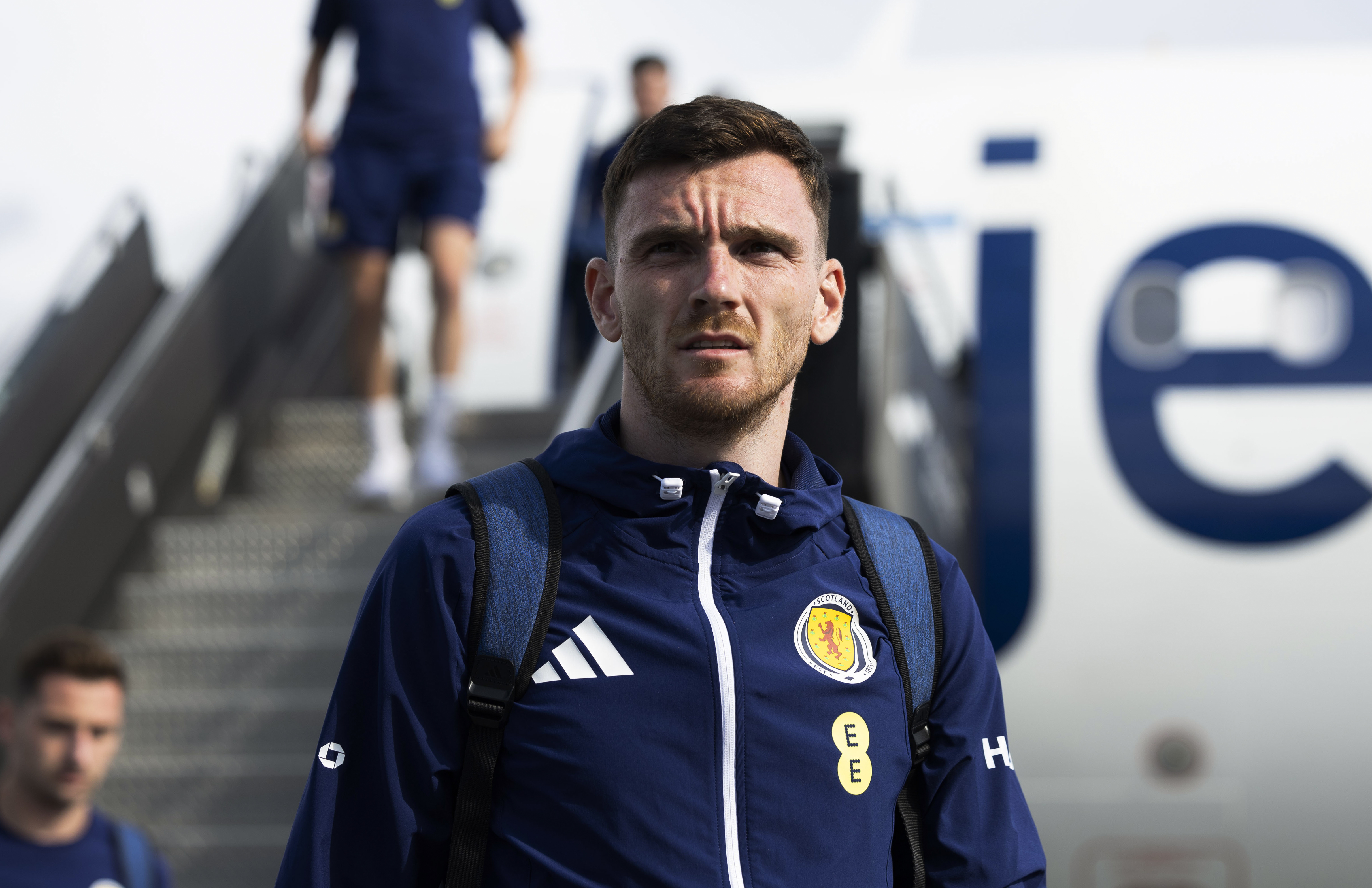 BOSTON, UNITED STATES - JUNE 17: Andy Robertson is pictured as the Scotland squad arrive in Boston ahead of their FIFA World Cup match against Morocco, on June 17, 2026, in Boston, United States. (Photo by Craig Foy / SNS Group)