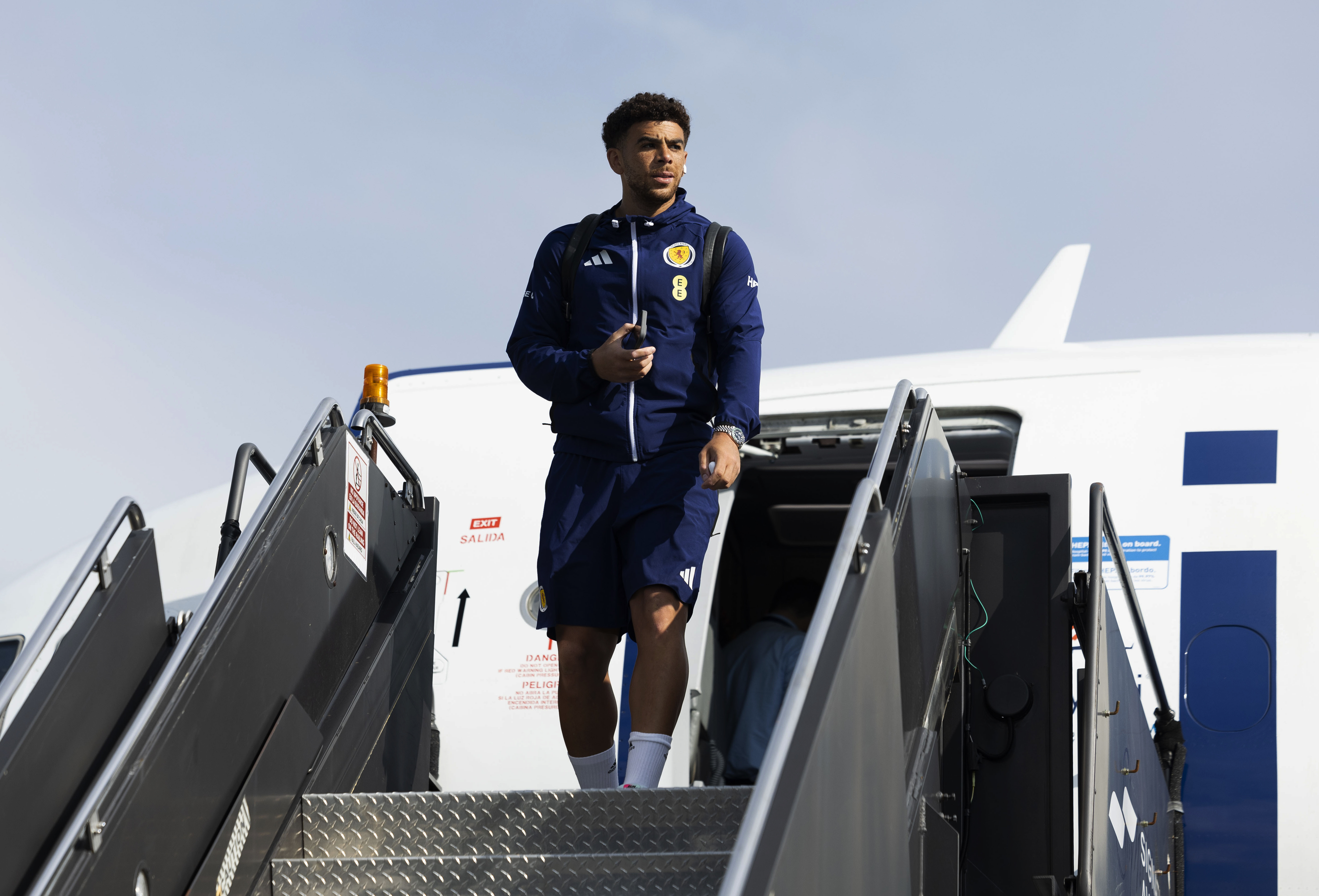 BOSTON, UNITED STATES - JUNE 17: Che Adams is pictured as the Scotland squad arrive in Boston ahead of their FIFA World Cup match against Morocco, on June 17, 2026, in Boston, United States. (Photo by Craig Foy / SNS Group)