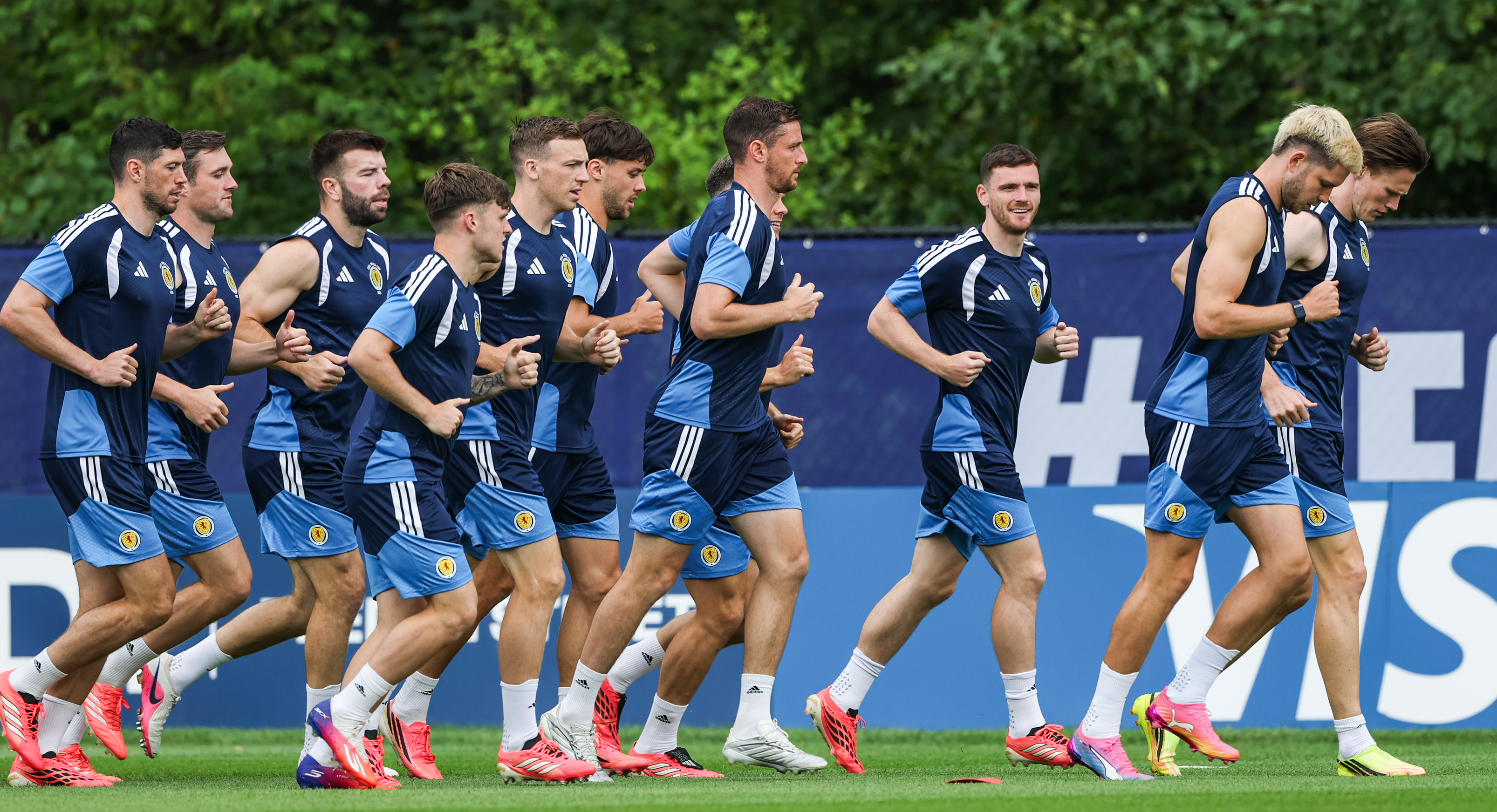 FOXBOROUGH, UNITED STATES - JUNE 18: A general view during a Scotland MD-1 training session at the Revolution Training Centre, on June 18, 2026, in Foxborough, United States. (Photo by Craig Williamson / SNS Group)