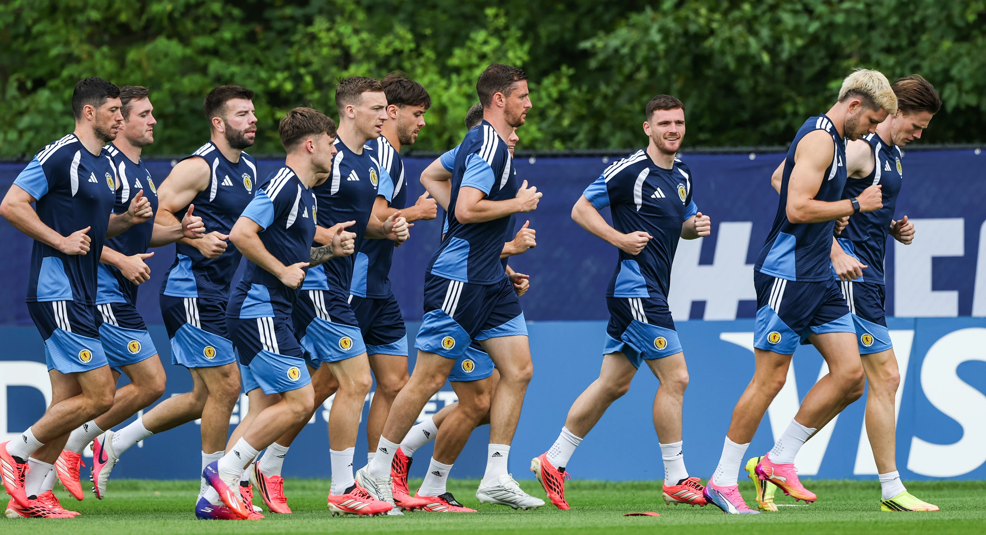 FOXBOROUGH, UNITED STATES - JUNE 18: A general view during a Scotland MD-1 training session at the Revolution Training Centre, on June 18, 2026, in Foxborough, United States. (Photo by Craig Williamson / SNS Group)