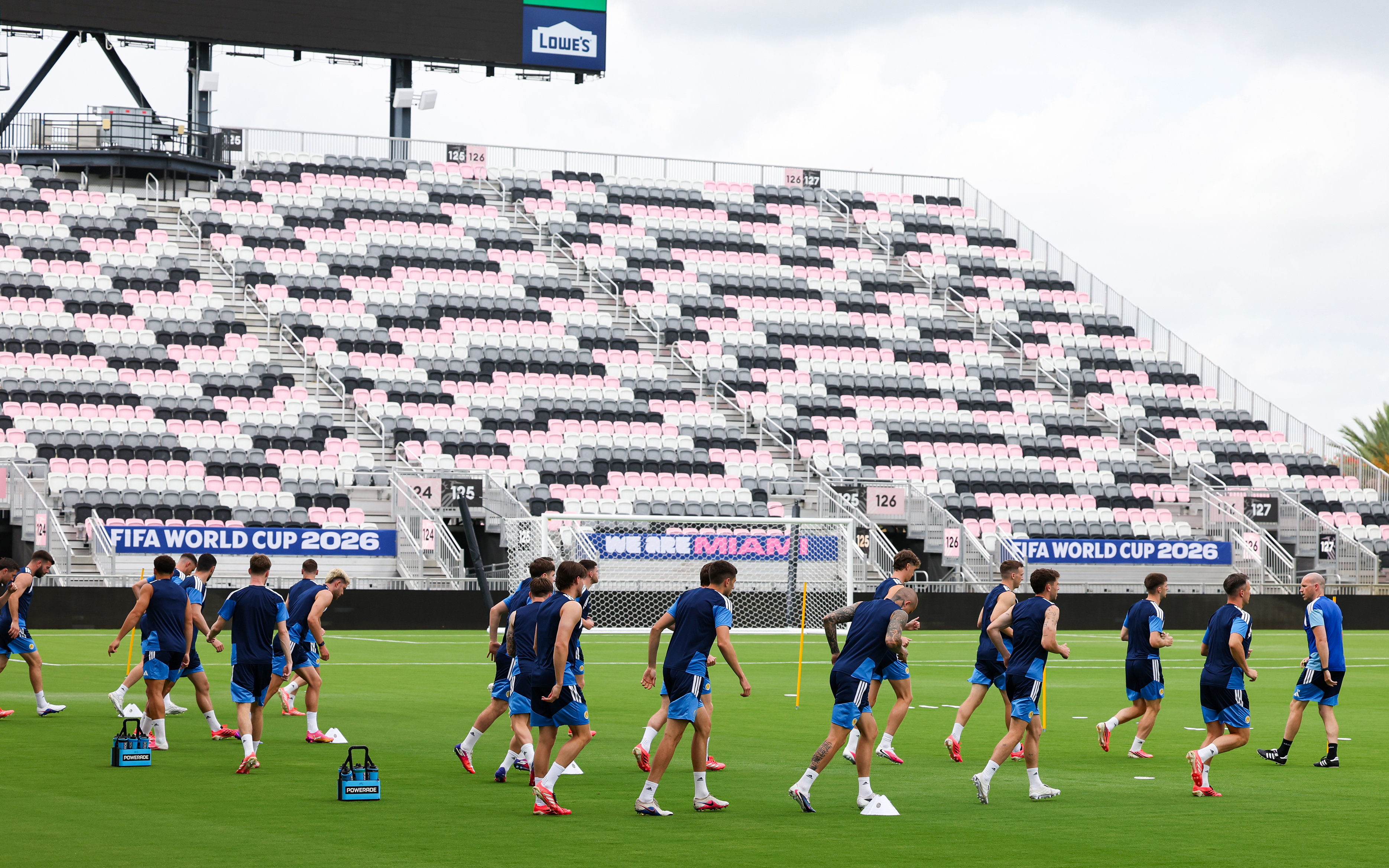 FORT LAUDERDALE, UNITED STATES - JUNE 23: A Scotland MD-1 training session at Chase Stadium, on June 23, 2026, in Fort Lauderdale, United States. (Photo by Craig Williamson / SNS Group)
