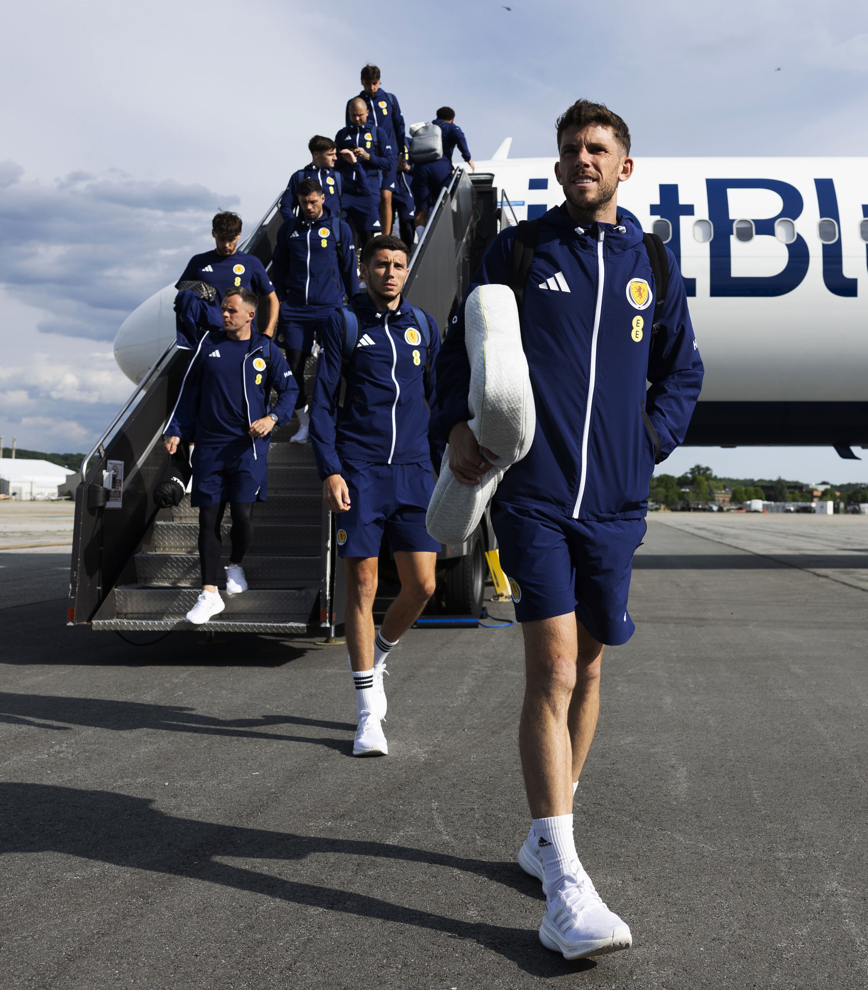BOSTON, UNITED STATES - JUNE 17: Ryan Christie is pictured as the Scotland squad arrive in Boston ahead of their FIFA World Cup match against Morocco, on June 17, 2026, in Boston, United States. (Photo by Craig Foy / SNS Group)
