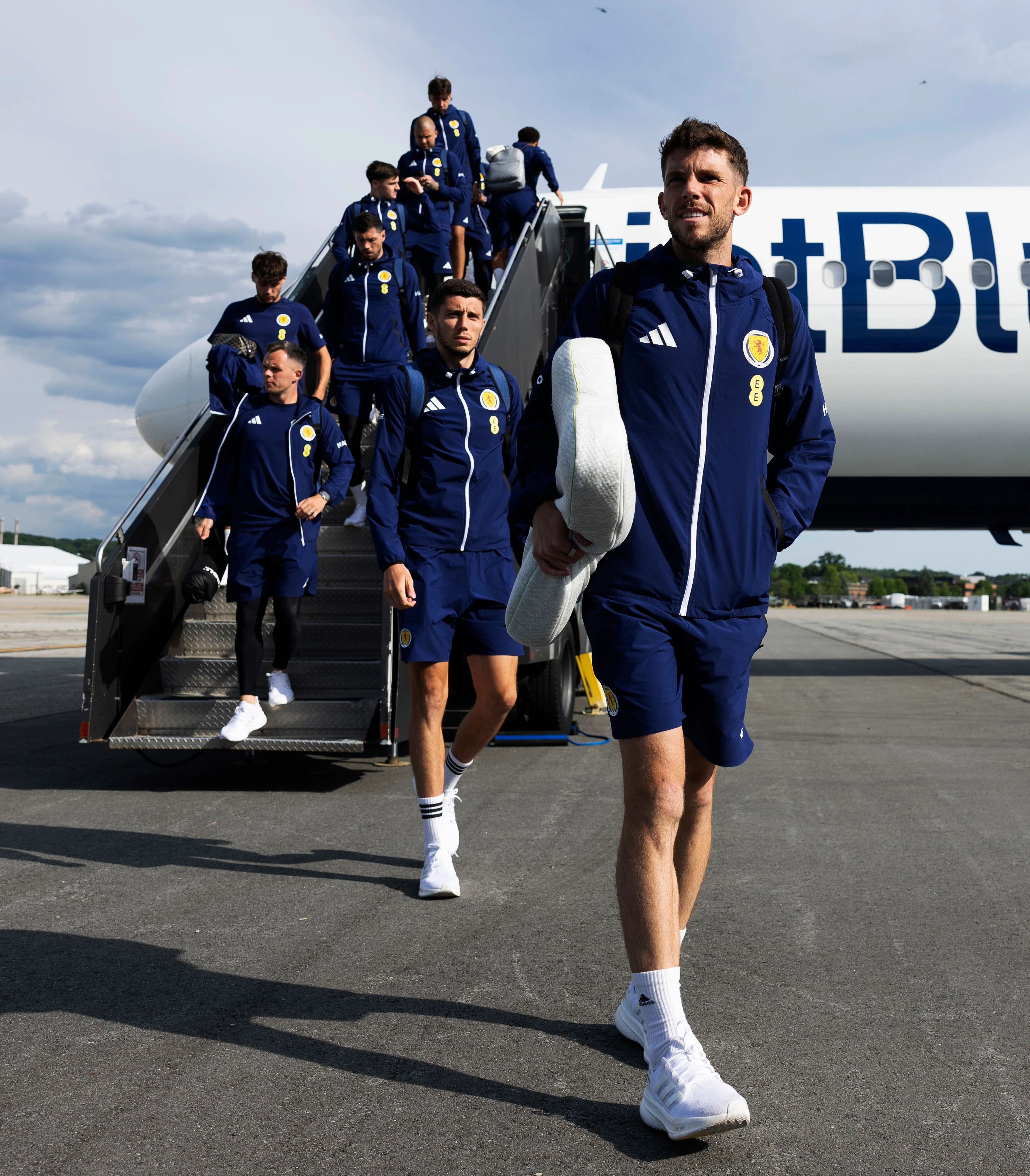 BOSTON, UNITED STATES - JUNE 17: Ryan Christie is pictured as the Scotland squad arrive in Boston ahead of their FIFA World Cup match against Morocco, on June 17, 2026, in Boston, United States. (Photo by Craig Foy / SNS Group)