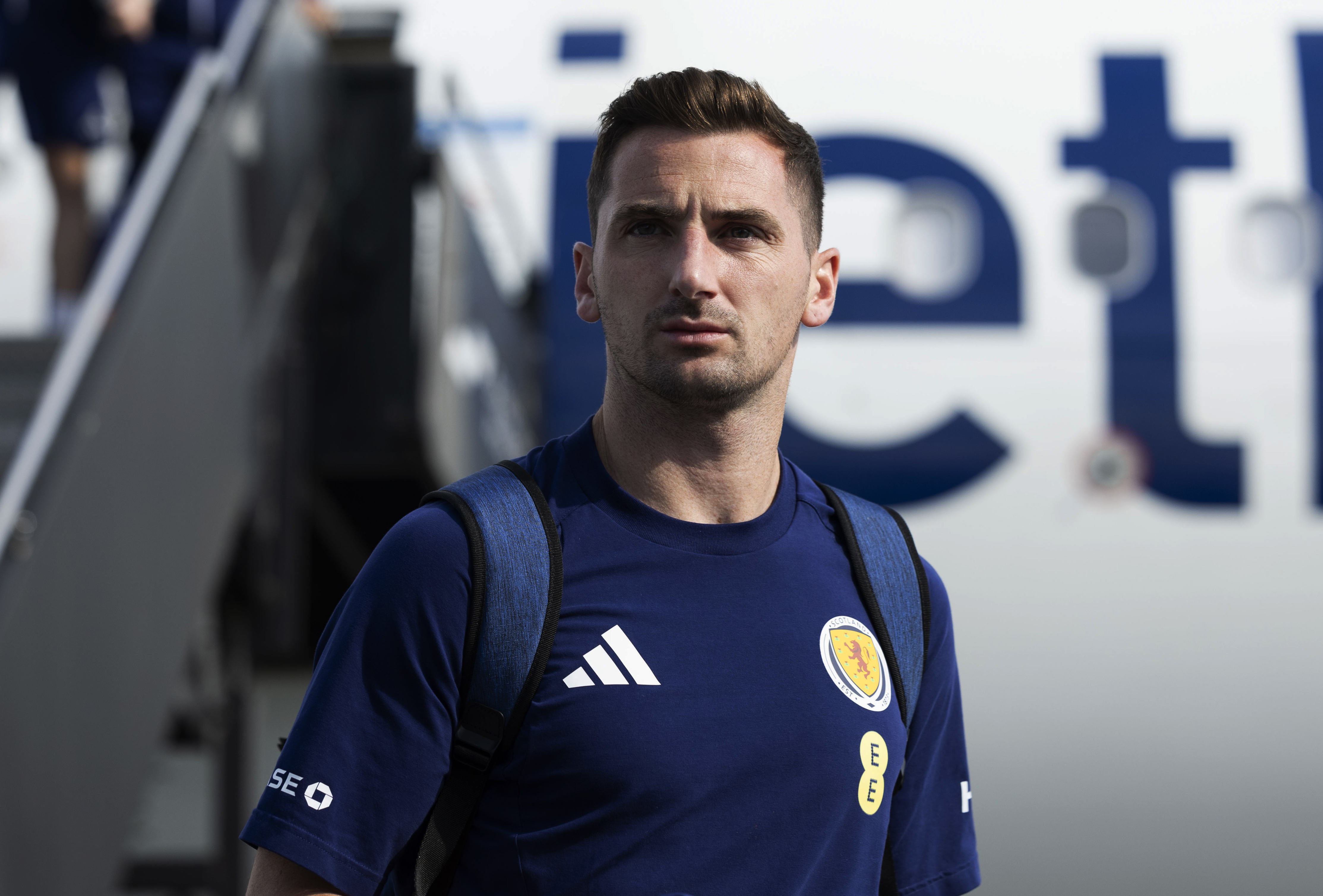 BOSTON, UNITED STATES - JUNE 17: Kenny McLean is pictured as the Scotland squad arrive in Boston ahead of their FIFA World Cup match against Morocco, on June 17, 2026, in Boston, United States. (Photo by Craig Foy / SNS Group)