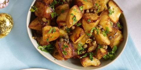 Caper roast potatoes