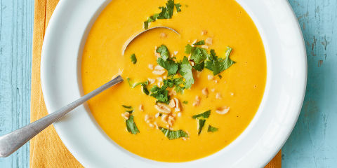 Carrot and coconut soup