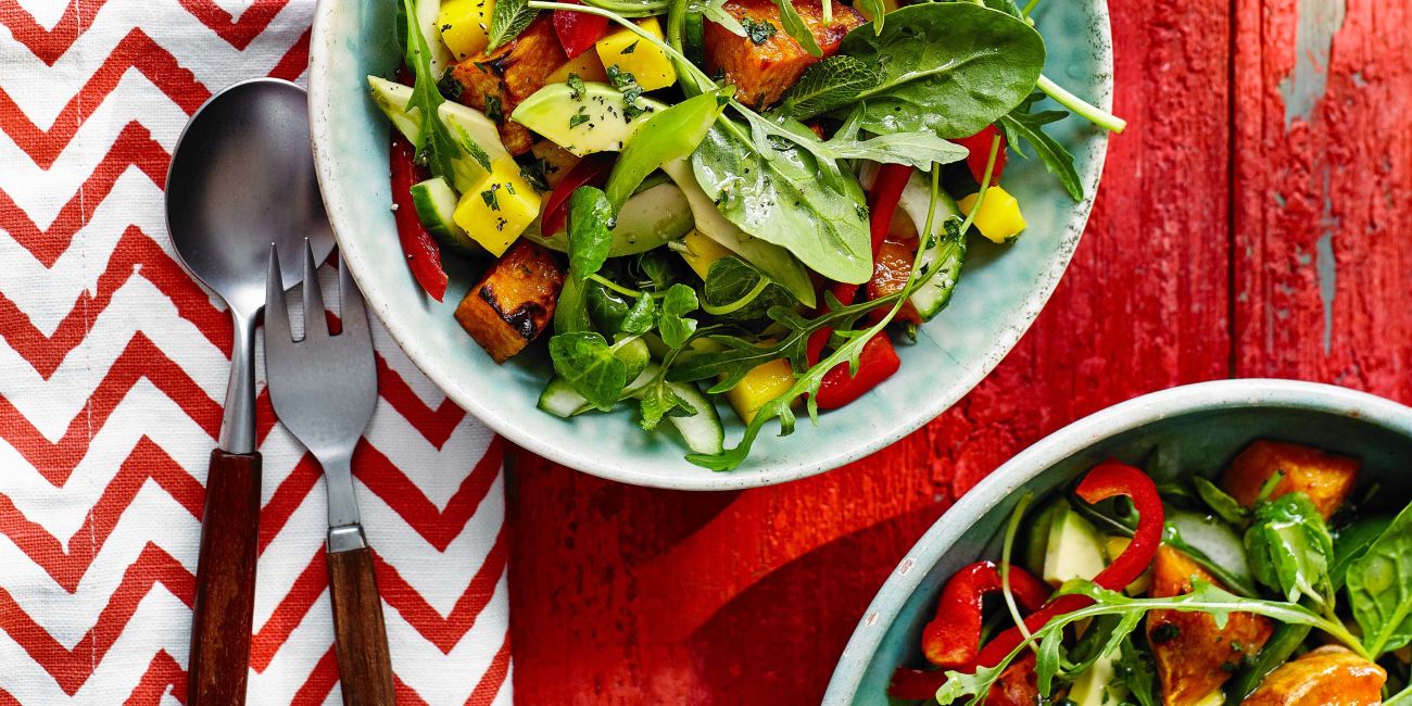 Sweet potato and mango salad