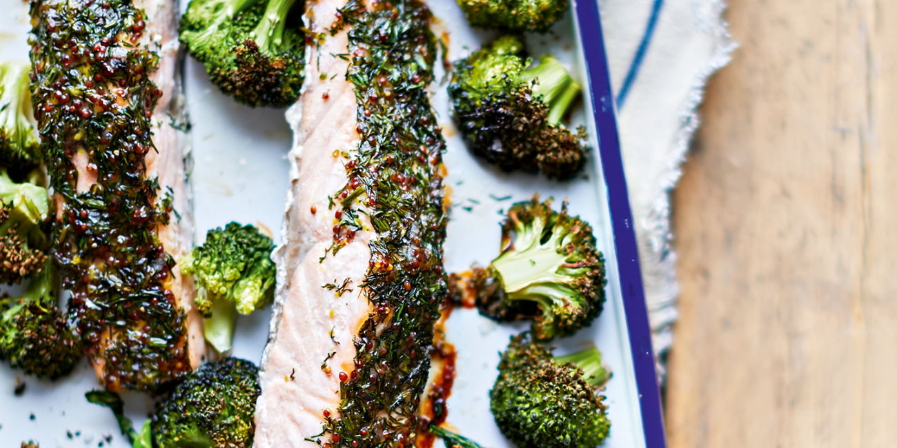 Herb crusted scottish salmon fillets