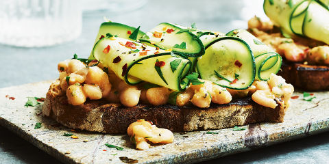 Cannellini bean crush on sourdough