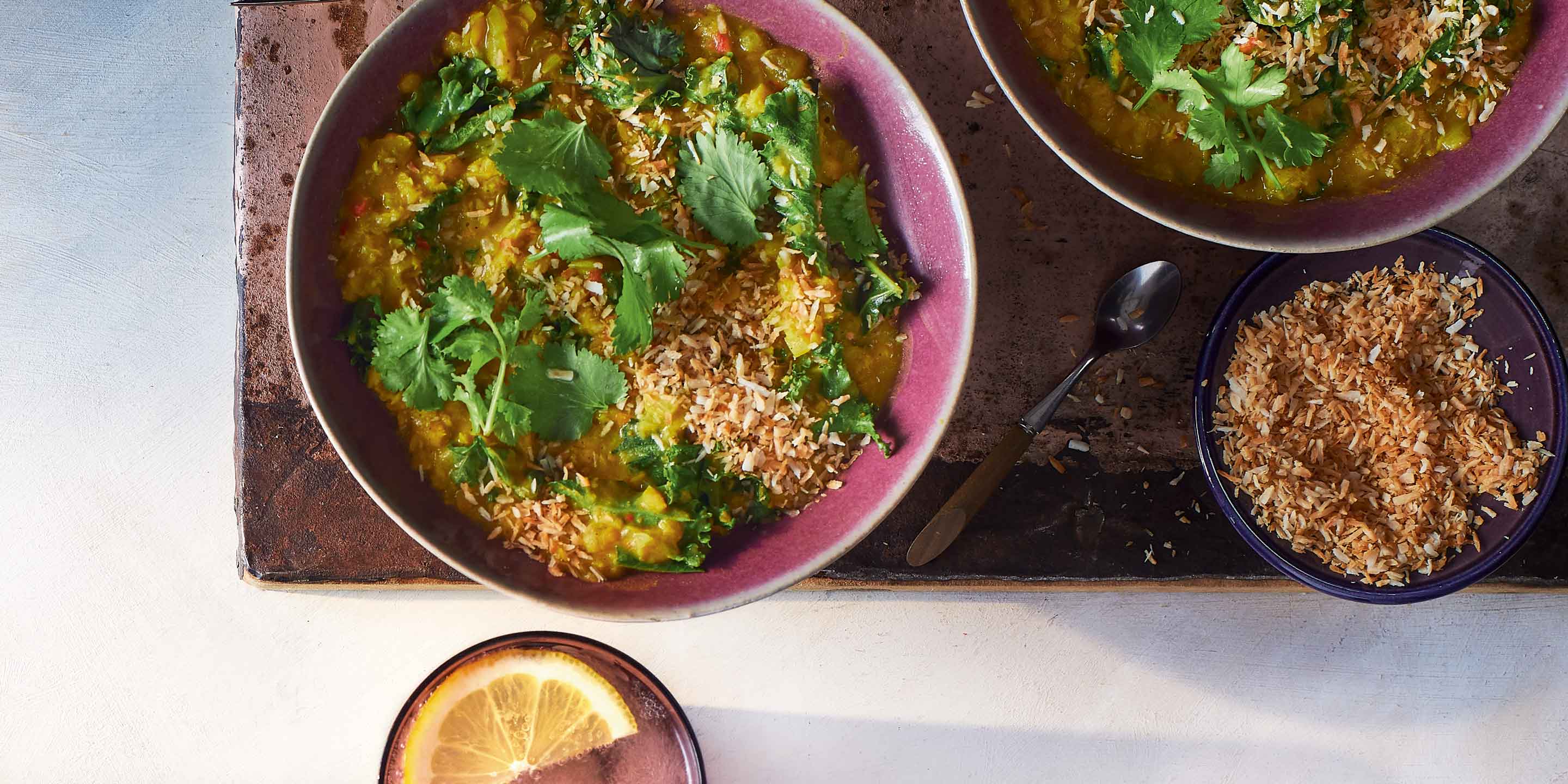 Kale dahl with toasted coconut — Co-op