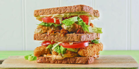 Fajita-style chicken club sandwich