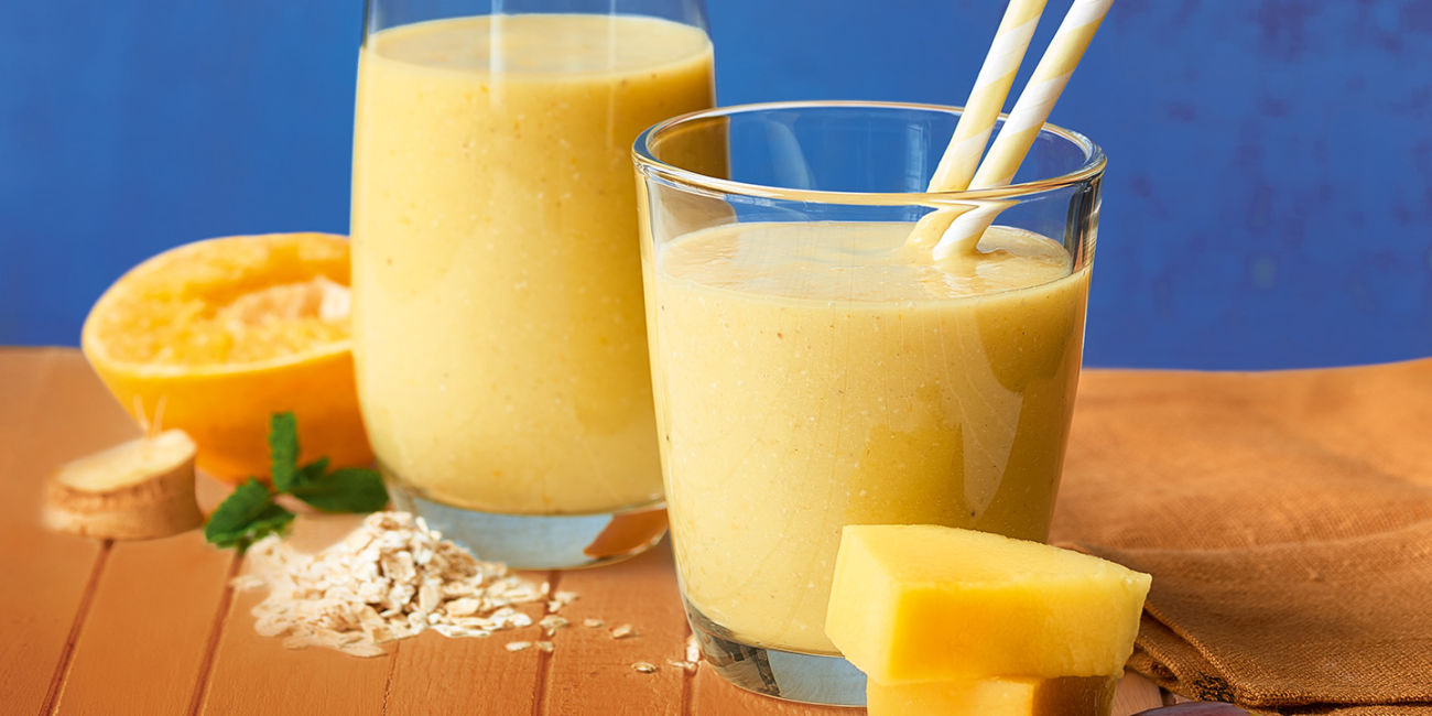 Tropical breakfast smoothie